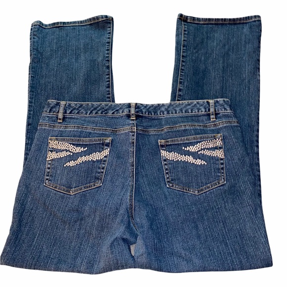 Michael Kors Denim - Michael Kors Stud Pocket Bootcut Jeans